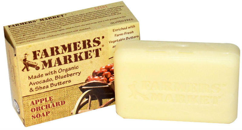 FARMERS MARKET: Farmers Market Natural Bar Soaps-Apple Orchard 5.5 oz