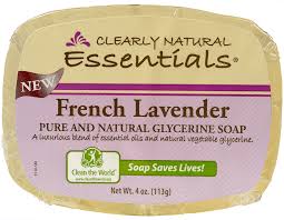 CLEARLY NATURAL: Glycerine Bar Soap French Lavender 4 oz