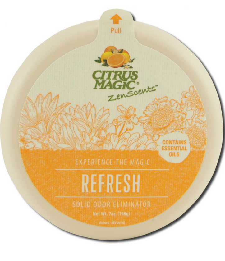 CITRUS MAGIC: Citrus Magic ZenScents Solid Air Freshener-Refresh 7 oz
