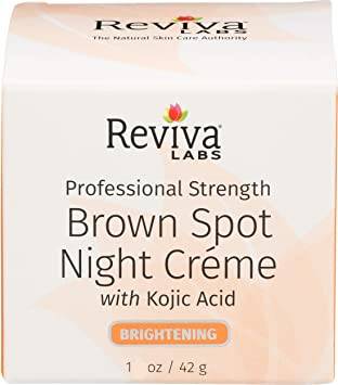REVIVA: Brown Spot Night Cream w/ Kojic Acid (Spanish Label) 1 OUNCE