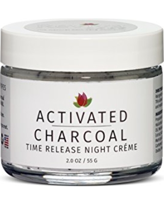REVIVA: Activated Charcoal Night Creme 2 oz