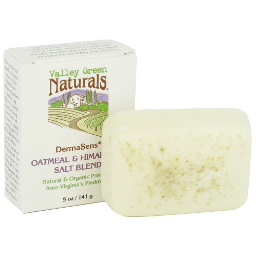 VALLEY GREEN NATURALS: Bar Soap DermaSens Oatmeal & Himalayan Salt 5 oz