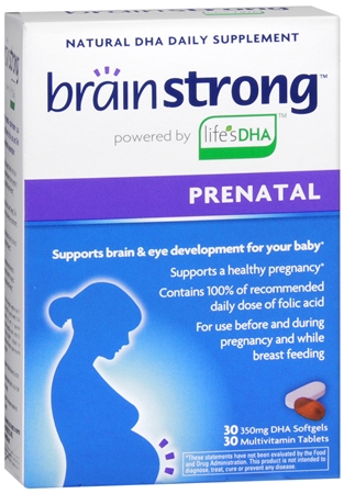 I-HEALTH INC: Brainstrong Prenatal plus DHA 30 tab