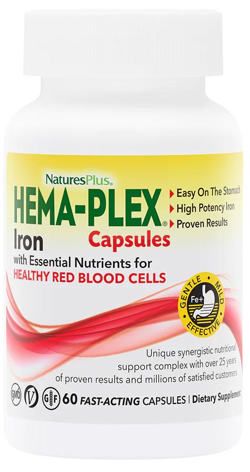 Natures Plus: Hema-Plex - Nutritional Support for the Blood 60 Vcaps