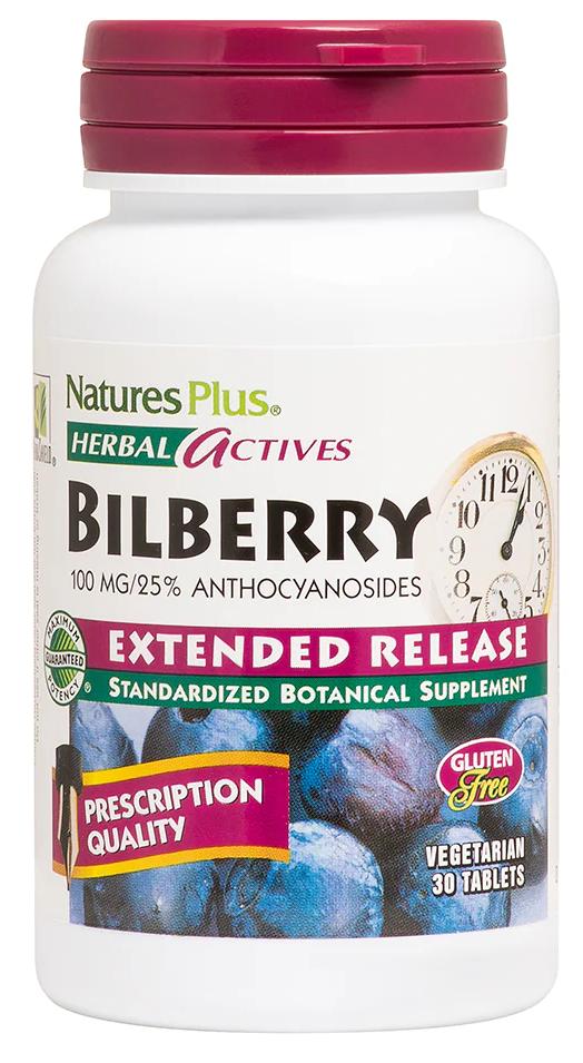 Natures Plus: EXT. REL. BILBERRY 100 MG 30 30 ct