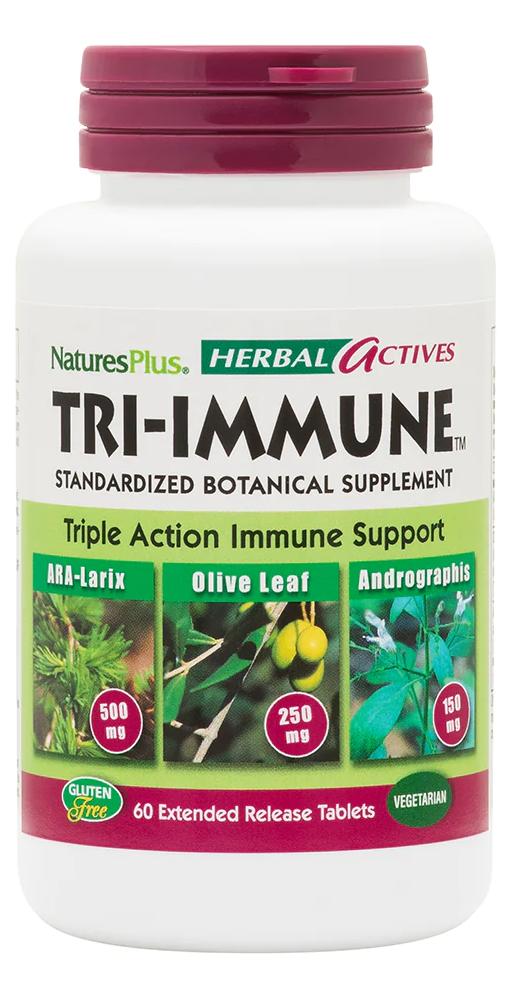Natures Plus: Tri-Immune (ARA-Larix, Olive Leaf, Adrographis) 60 ct