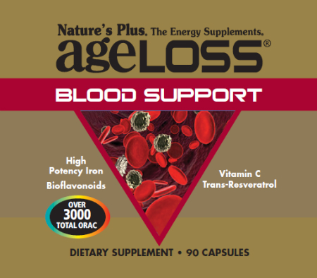 Natures Plus: AGELOSS BLOOD SUPPORT VCAP 90