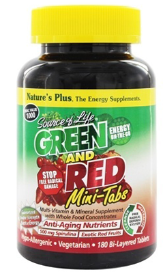Natures Plus: Source Of Life Green And Red antioxidant 90 Mini-Tabs
