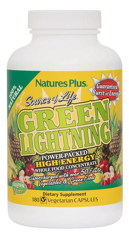 Natures Plus: Source of Life Green Lightning 180 Vcaps