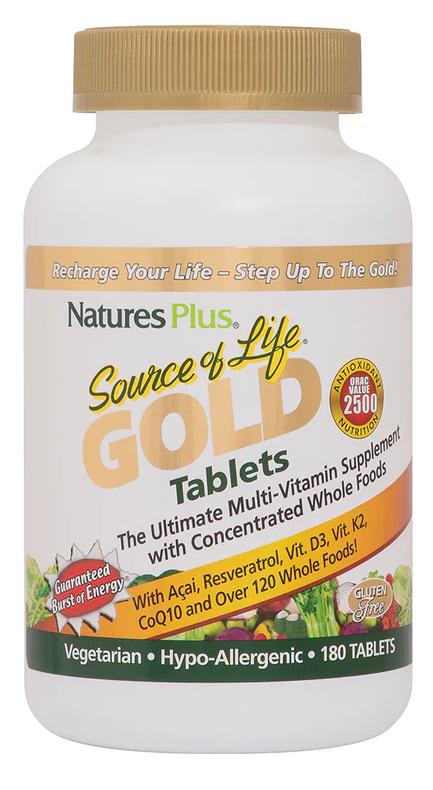 Natures Plus: SOURCE OF LIFE GOLD TABLETS 180
