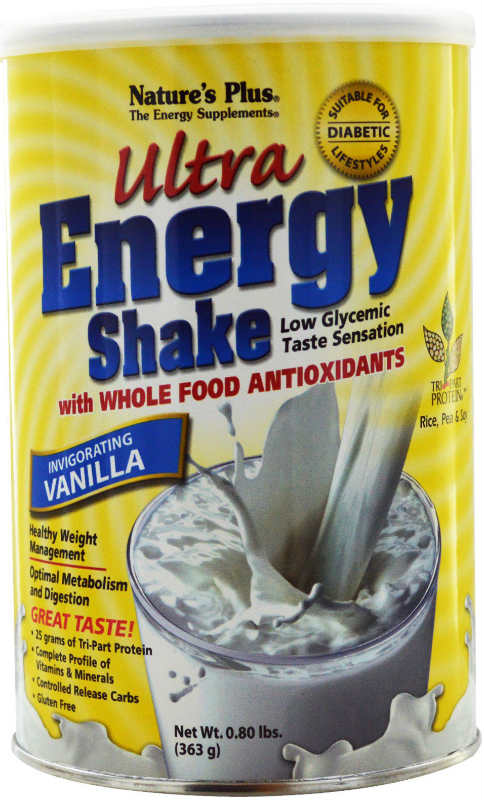 Natures Plus: Ultra Energy Shake Invigorating Vanilla 0.80 lb. (363g) Powder