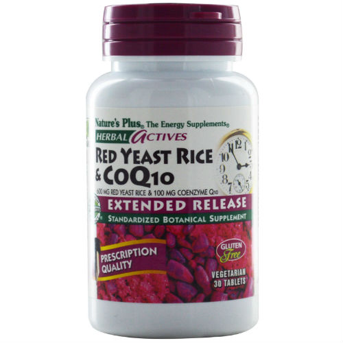 E  R RED YEAST RICE 600 COQ10 100 30 3-PK 3 Bottles from Natures Plus