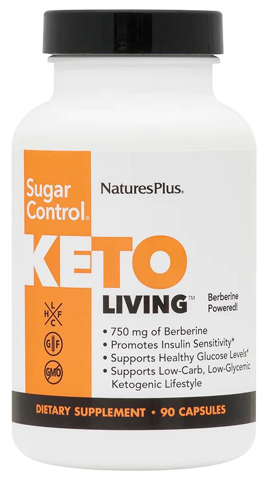 Natures Plus: KetoLiving Sugar Control 90 Vegetarian Capsules