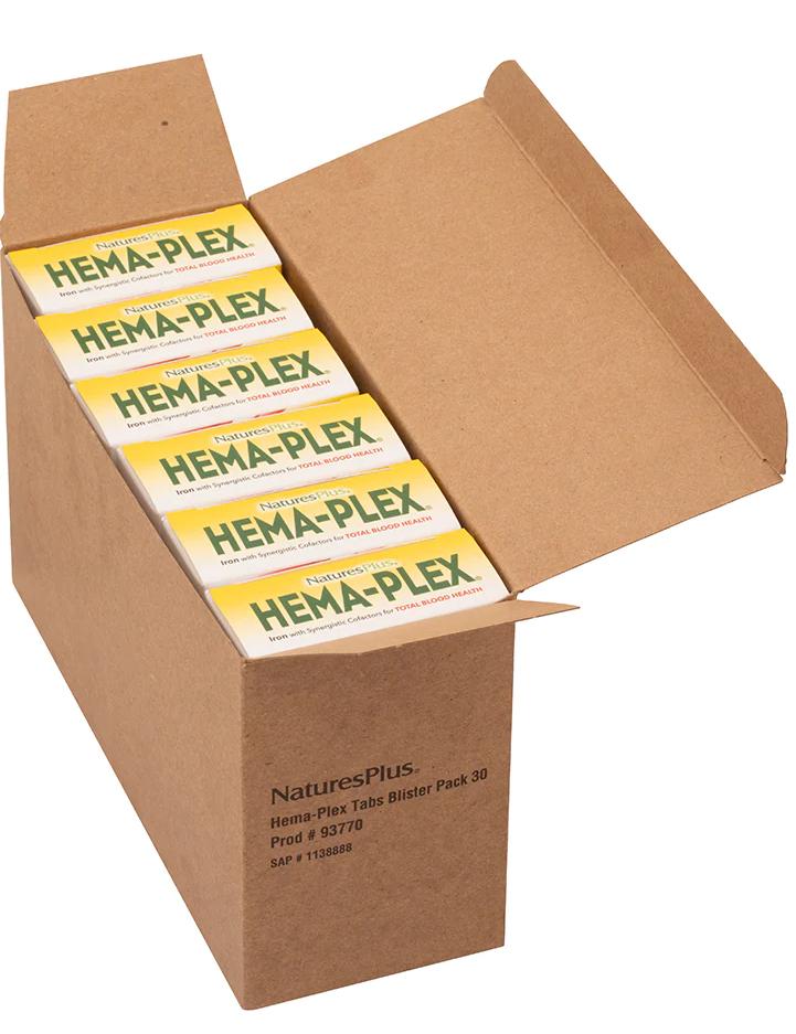 Natures Plus: Hema-Plex - Nutritional Support for the Blood 6 Packets x 30 tabs
