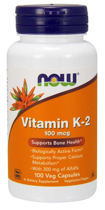 Vitamin K-2 100mcg 250 Veg Caps from NOW