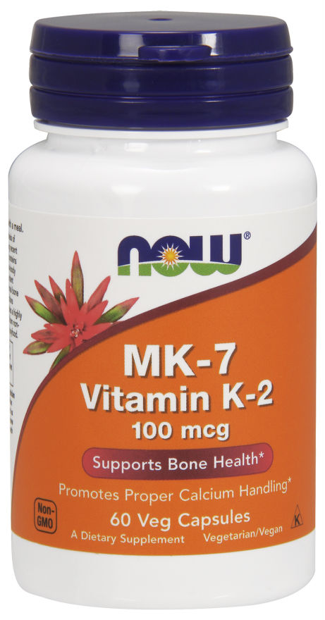 MK-7 Vitamin K2 100mcg 120 Veg Caps from NOW
