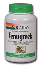 Solaray - Fenugreek Seeds 180ct 620mg