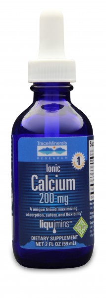 Trace Minerals Research: Liquid Ionic Calcium 200mg 2fl oz