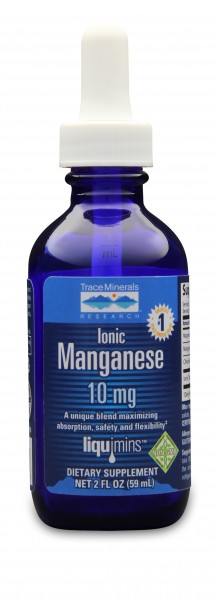Trace Minerals Research: Liquid Ionic Manganese 10mg 2fl oz