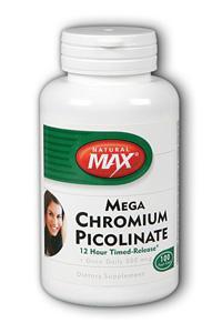 NaturalMax: Mega Chromium Picolinate 12 Hour Timed-Release 100ct