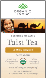 ORGANIC INDIA: TULSI TEA LEMON GINGER 18BAGS