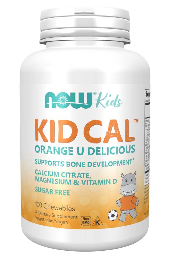 NOW: Kid Cal -Calcium-Magnesium Lozenges 100 lozenges Orange flav.