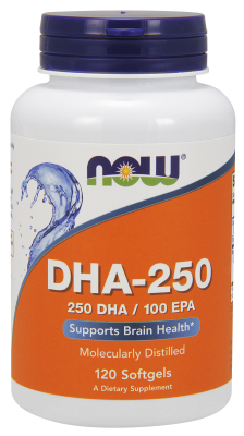 DHA-250 500mg  120 SGELS 1 from NOW