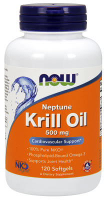 NOW: Neptune Krill Oil (NKO) 500mg 120 Gels