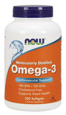 OMEGA-3 1000mg  200 SGELS 1 from NOW