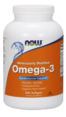 Omega-3 1000mg 500 Softgels from NOW