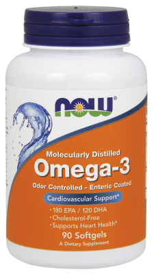 NOW: MOLEC-DISTILLED OMEGA-3  NEW  90 SGELS 1