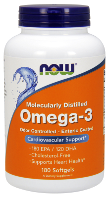 NOW: MOLEC-DISTILLED OMEGA-3  NEW  180 SGELS 1