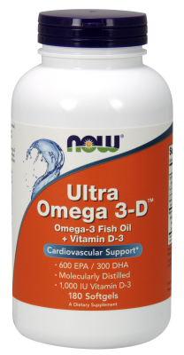 NOW: Ultra Omega 3-D 180 Gels