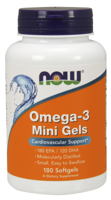 Omega-3 500mg Mini Gels, 180 Softgel