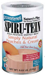 Natures Plus: Spirutein Simply Natural Peaches and Cream 3OZ x 8 Packets