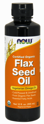 NOW: FLAX SEED OIL  12 OZ 1