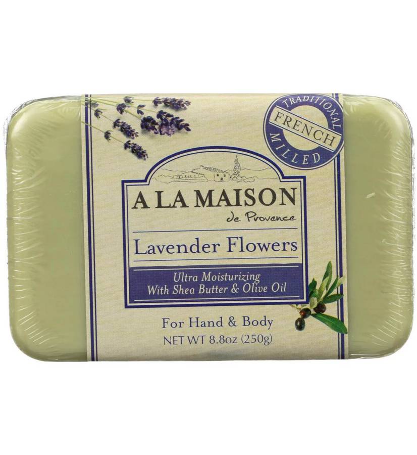 A LA MAISON: Bar Soap Lavender Flowers 8.8 OUNCE