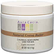 AURA CACIA: Pure Cocoa Butter 4 fl oz jar