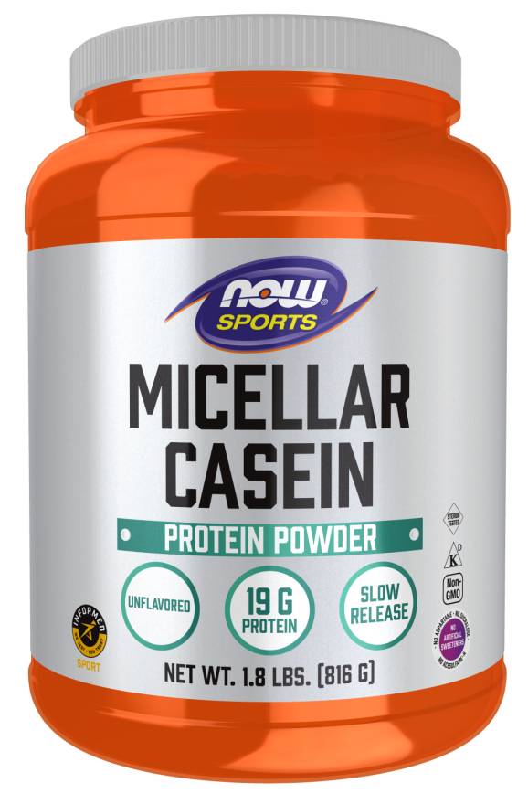NOW: Instantized Micellar Casein Natural Unflavored 1.8 LBs