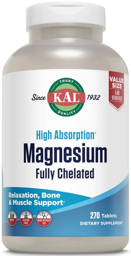Kal: Magnesium Glycinate 315mg 270ct