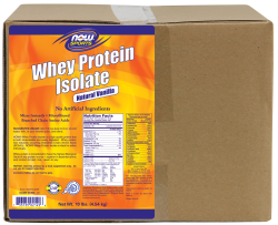 WHEY PROTEIN ISOLATE VANILLA 10 lb from NOW