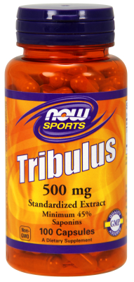 NOW: TRIBULUS 500mg   45 PCT.  EXTRACT  100 CAPS 1
