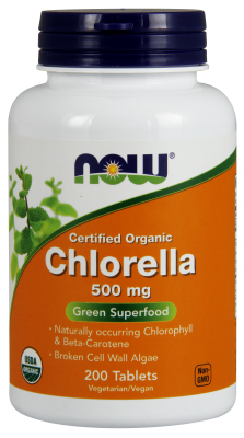 NOW: Chlorella 500mg Certified Organic 200 Tabs