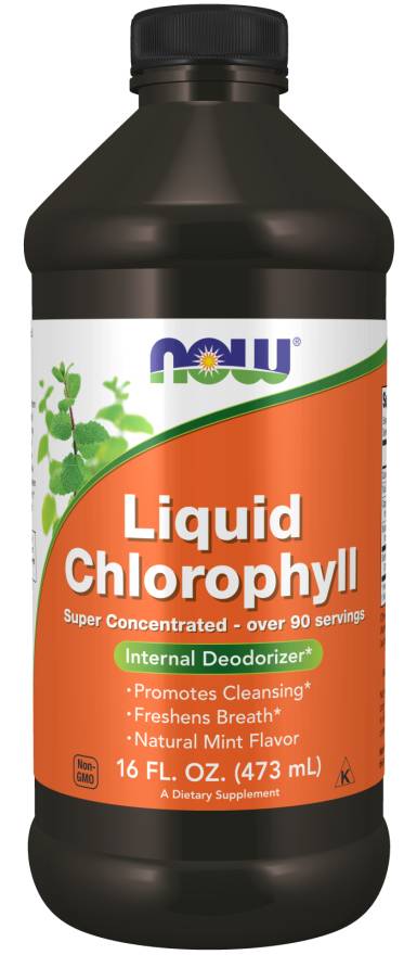 NOW: Liquid Chlorophyll Plus mint 16 oz.