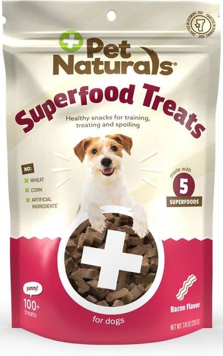 PET NATURALS OF VERMONT: Superfood Treats Crispy Bacon Flavor 120 CHEW