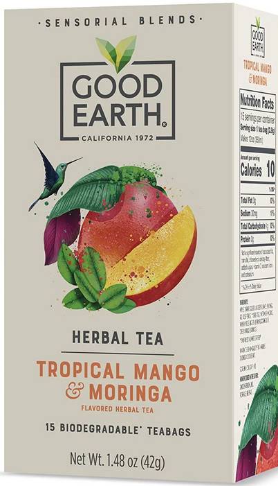 GOOD EARTH TEAS: Sensorials Moringa Mango 15 BAG