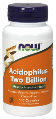 NOW: ACIDOPHILUS 2 BILLION  100 CAPS 100 CAPS