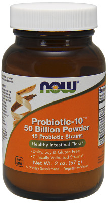 NOW: Probiotic-10 (50 Billion Powder) 2oz