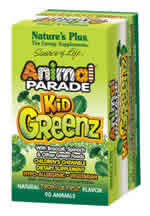 Natures Plus: Animal Parade KidGreenz Tropical Fruit 90 Chewable Tabs
