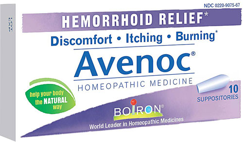 BOIRON: Avenoc Suppositories Hemorrhoid Relief 10 ct